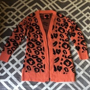Forever 21 Cheetah Print Cardigan sz M